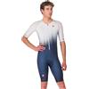 CASTELLI Core Tri Suit da uomo a maniche corte, per ciclismo, nuoto, ciclismo, corsa, triathlon, aerodinamico, con tasche
