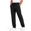 Zylioo Pantaloni della tuta extra lunghi da uomo con tasche per oltre 1,8 m, pantaloni sportivi a gamba larga per uomini alti