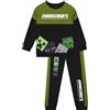 MINECRAFT Completo Ragazzo Felpa E Pantaloni Tuta, Creeper E Scheletro Felpa Bambino, Abbigliamento Bambino Gamer