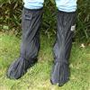 Reminnbor Scarpe Cover + Copriscarpe Impermeabile per Stivali da Pioggia Moto Scooter Bicicletta Ciclismo Copriscarpe Antiscivolo Impermeabili per Escursioni all'aperto Campeggio Pesca (37 * 15 * 4cm-Nero)