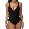 Joyshaper Body modellante da donna, con perizoma modellante, con ferretto, senza maniche, scollo a V