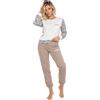Pyrex Pigiama Donna Invernale Caldo Cotone Set Lungo Manica Lunga