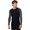 DANISH ENDURANCE Maglia Termica Uomo in Lana Merino, Manica Lunga, per Sci, Trekking, Escursionismo con o Senza Chiusura Zip