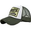 YULOONG Vintage Half Mesh Baseball Cap Ricamo Western Denim lavato Trucker Cap Cotone Cappello da Sole Regolabile Unisex