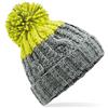 ASVP Shop Berretto a maglia con cavatappi lavorato a maglia, unisex, berretto invernale caldo con pompon