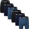 JINSHI Boxer bambù Lungo Uomo Mutante Intimo Pantaloncini Microfibra Slip Trunk Pacco di Grande Taglia