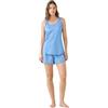 Noidinotte; more than pyjamas Noidinotte -Pigiama Donna in Cotone Top Spalla Larga e Pantalone Corto Articolo DOT