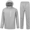 SwissWell Tuta Antipioggia Uomo Impermeabile | Traspirante e Riflettente, Vita Elastica con Giacca con Cappuccio e Pantaloni Impermeabili