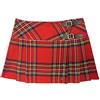 Viper London Minigonna da donna in tartan avvolgente per feste di Halloween