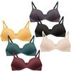SEAUR Reggiseno 3/5/6 Pezzi Ragazze Reggiseni Adolescenti Biancheria Intima Senza Ferretto Imbottiture Fisse Cinghie Regolabili Bustier per 12-18 Anni