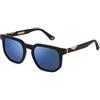 Police SPLF88 Occhiali, Matt/Sandblasted Black, 52 da uomo, Nero opaco/Sandblasted