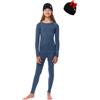 Merino.tech Intimo Termico Lana Merino Bambino - Medio Completo Maglia Termica Lana Merino e Pantaloni Bambina e Ragazzo