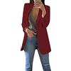 OMZIN Giacca da Donna da Donna Giacca Risvolto Abito Abito da Ufficio Manica Lunga Blazer Giacca da Lavoro da Lavoro d'Ufficio Frontale Aperto XS-4XL