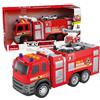 Generic Camion Pompieri Luci e Suoni Camion Pompieri Giocattolo Grande per Bambini con Movimento a Frizione Luci Lampeggianti & Sirene Veicolo Giocattolo di Emergenza