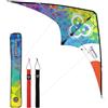 Skymonkey Powerstreamer aquilone XXL, aquilone sportivo per avanzati, 212 cm