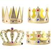 HUAEDNWKYI Corone del Re King, Corona Re Bambino Set di Corone da Re,5 Pezzi con Diverse Dimensioni, Realizzate in Materiale di Alta Qualità, con Gemme Decorative, Perfette per Feste e Occasioni Speciali