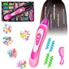 Generico Macchina Infila Perline Bambini Set Parrucchiera Bambina Accessori Capelli Bambina Perline Treccine Capelli Bambina Crea Bracciali Perline per Capelli per Trecce Macchinetta per Perline Decora Fashion