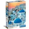 Clementoni Puzzle Collection - Santorini - 1000 Pezzi - Puzzle Adulti, Poster Incluso, Puzzle Paesaggio, Divertimento Per Adulti, Made In Italy, 39912