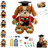 FAHOXUMR Cane Di Laurea Personalizzato Per Bambini E Adulti Per La Laurea E San Valentino, Graduation Dog Plush Peluche Su Misura Con Foto E Testo Per Tutti I Livelli Scolastici