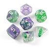 SLAKOZYT D&D - Set di 7 dadi poliedrici MTG | Dungeons & Dragons D20 D12 D10 D8 D6 D4 Dadi per giochi di carte da tavolo MTG DND