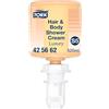 Tork Crema doccia shampoo per corpo e capelli Luxury Mini, S5, compatibile con dispenser per sapone Tork, 3 prodotti in 1, 1 flaconi da 525 ml, 425662
