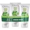 Omia Crema Mani Eco Bio con Aloe Vera del Salento, Crema Mani Idratante e Riparatrice per un Trattamento Intensivo, Assorbimento Rapido, Non Unge, Confezione da 3 Pezzi, Flaconi da 75 ml