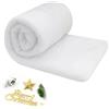 ROEOWENE Tappeto Effetto Neve Artificiale per Decorazioni 300x80cm | Neve Finta Natalizia Coperta Neves Natale Copertura Bianca Decorazione Tappeti Natalizie Invernali Villaggio,albero
