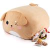 GAGAKU Pouf per bambini di alta qualità per animali di peluche, grande contenitore e organizer per la cameretta dei bambini, morbido tessuto a coste (senza imbottitura)