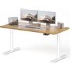 MAIDeSITe S2 Plus Art - Scrivania regolabile in altezza, 160 x 80 cm, 2 | Scrivania regolabile in altezza, piano del tavolo monoblocco da 25 mm, portata 180 kg, 4 controlli di memoria