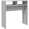 vidaXL Tavolino Consolle Grigio Sonoma 78x30x80 cm Legno Multistrato