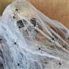 WTZWYFWJ Decorazioni Di Halloween Di Ragnatele Estensibili,Halloween 400g Decorazione Ragnatela Bianca Con 80 Ragni Finti,Per All'aperto,Interno,Ragnatela per Addobbi Halloween Casa per Case Infestate