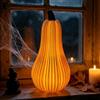 Beafaeur Halloween Zucca Luminosa, Zucche Decorative Autunnali Con LED e Timer | Calda a Pile, 3D Zucche Decorative Halloween Grandi, Zucca Finta, per Centro Tavola Autunnale Interni Ringraziamento Natale