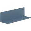 Brigros - Mensola Da Muro In Metallo Design Moderno Per Libri, Quadri E Oggetti Decorativi, Mensole Da Parete Resistenti In Vari Colori E Dimensioni In Acciaio Verniciato (Ceruleo, 40x13x12 cm)