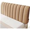 Hoowarm Copertura Testiera Letto Elastica Copri Testiera Letto Matrimoniale/Singolo Fodera Testata Letto Una Piazza E Mezza Bianco Nero Beige Protezione Copritestiera Letto(A2,180cm/70.8in)