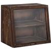 WANDERLUST DECO Vetrina in legno con 1 anta e 1 ripiano 40x25x35h cm