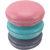 BAFOVY Simpatico Sgabello per Scarpe in Resina Sgabello per Cambiare Scarpe per Alimenti 37 X 30 Cm a Forma di Biscotto Macaron Sedile Compatto Poggiapiedi e Tavolino Laterale per Bambini Soggiorno