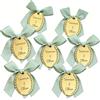 ART LUNIC Etichette Regalo Personalizzate con Specchio Acrilico, Etichette Personalizzate 3,6x4,4 Cm con Fori, Perfette for Ornamenti Natalizi, Etichette for Matrimoni, Portachiavi, Etichette Regalo