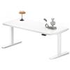MAIDeSITe Scrivania Regolabile in Altezza Elettrica da 62 a 125 cm con Piano del Tavolo 160 x 80 x 2,5cm e 4 Impostazioni di Altezza a Memoria, Progettata per la Casa e l'ufficio(S2 Pro Plus)