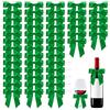 Minfuerang 50 Pezzi Fiocchi Regalo Decorativi,9x9cm (Verde) | Fiocchetti in Raso con Filo,Fiocchi di raso per Natale,Matrimonio,Compleanno,Confezioni regalo,Fai da te