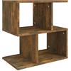 vidaXL Comodino Rovere Fumo 50x30x51,5 cm in Legno Multistrato