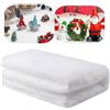 ASOPFYUM Coperta da neve, decorazione natalizia, neve artificiale (2,6 x 9,8 piedi), rotolo per ovatta, decorazione di Natale, bianco neve artificiale, coperta da neve, per feste