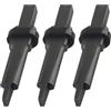 Minflora Rock Splitter Wedge Set 23mm per Granito Calcestruzzo | Spaccature per granito, cemento, marmo; adatto per fori da 23 mm; acciaio trattato termicamente; set da 3 pezzi per attività