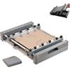 Generic Macchina da stampa serigrafica manuale per saldatura, stampante per stencil PCB da 150 x 150 mm con raschietto per stampa in rete d'acciaio, efficiente stazione fai da te per elettronica