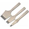 Wswqop 3 Pezzi Punzone per Cuoio Preciso, 3,38 Mm | Finitura brillante a Specchio, Fustella per Pelle con Testa Piatta, Tagliente, Utensile, cuoio, Amanti Del Fai da Te