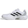 adidas Uomo Courtjam Control 3 Clay Tennis Shoes, Ftwr White/Core Black/Grey Two, 42 2/3 EU