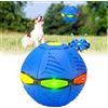 TOPJOWGA Giocattolo Palla per Cane, Gioco Palla Rimbalzante Cane, Interattivi Giocattolo Cane Palle, Giocattolo Interattivo Palla, Piattino Volante Interattivo Giocattoli per Cani (Blu)
