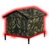 FLYIFE Cuccia da Esterno per Gatti Impermeabile e Termica - Casetta Isolata Invernale con Pavimento Rialzato 7 cm e Porta Antivento, Rifugio Caldo per Gatti Randagi in Giardino o Cortile (Camouflage,Size S)