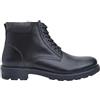 BATA Stivaletti stringati uomo in pelle con zip elegante e resistente | Pelle pregiata, fodera traspirante, suola sintetica resistente, chiusura con zip, stile casual raffinato