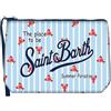 Saint Barth Mc2 Donna Pochette Gomma ALIN001-Lob Double Stripes