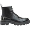 BATA Anfibi da Uomo con Fibbia in Pelle Nera | Materiali sintetici resistenti, fibbia pratica, comfort per l'inverno, adatti a look casual, durata garantita